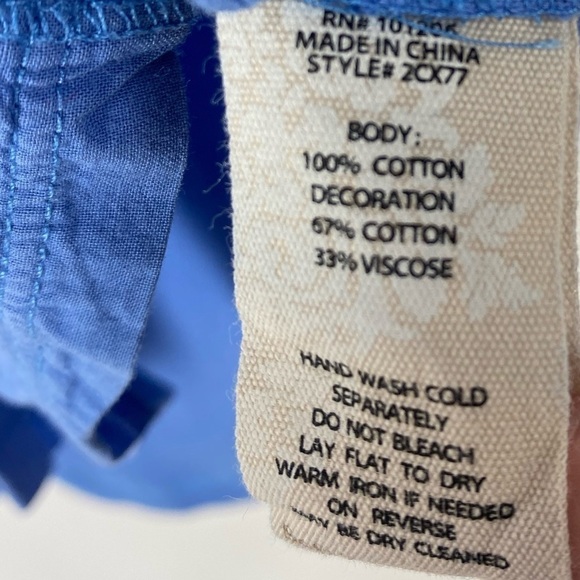 Soft Surroundings Henley Rissani Button Down Shirt - Picture 8 of 10